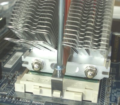 Pushing the Clip into place